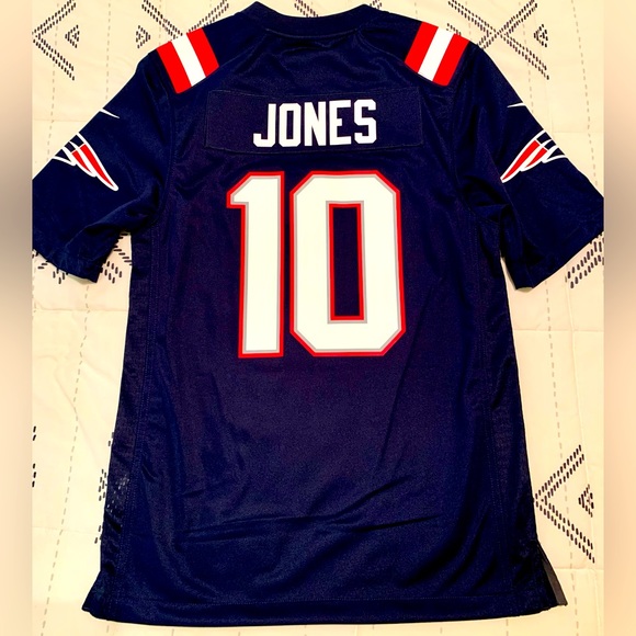 Brand New Nike OnField Game Version Mac Jones Patriots Home Jerseys. - Picture 4 of 11